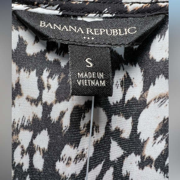 Banana Republic Leopard Dress Top Size S - Picture 3 of 5